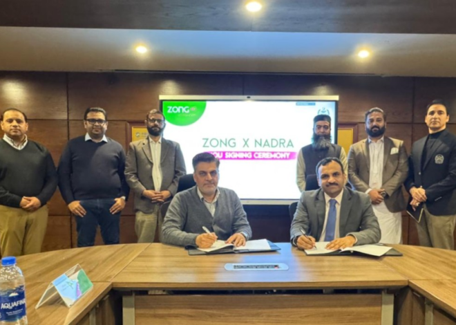 Zong, NADRA partner to advance Pakistan’s digital transformation