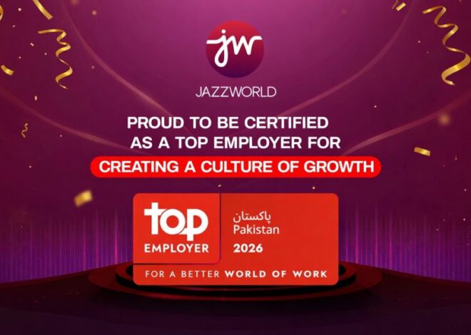JazzWorld recognised as a top employer for 2026 in Pakistan