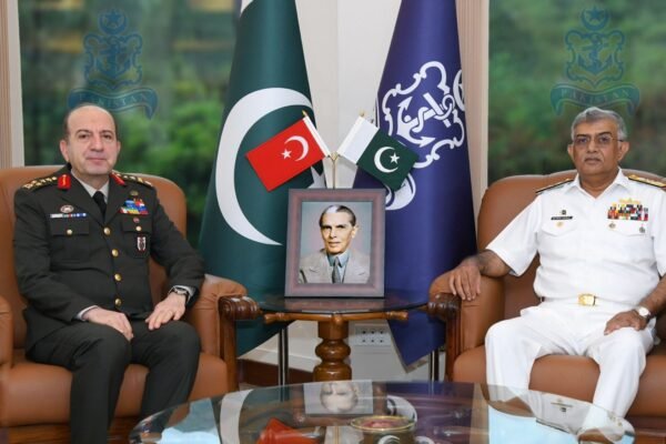 Deputy Chief of General Staff of the Turkish Armed Forces, General Levent ERGÜN, visited Naval Headquarters Islamabad and called on Admiral Naveed Ashraf, NI, NI (M), T Bt, Chief of the Naval Staff.
