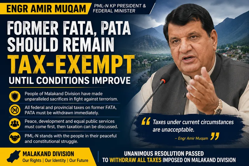 Amir Muqam Demands Continued Tax Exemption for Former FATA PATA