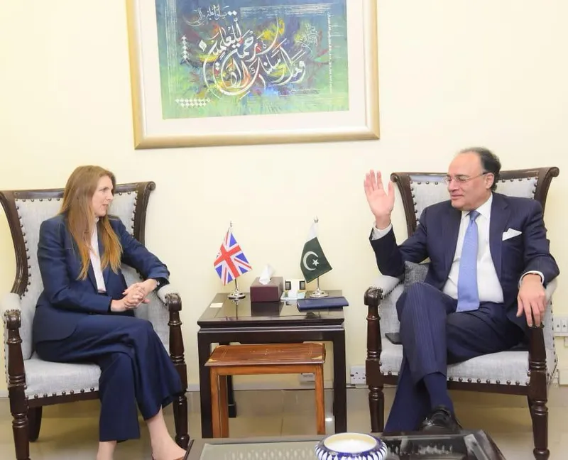 Finance Minister Muhammad Aurangzeb Meets British High Commissioner Jane Marriott (Image 2)