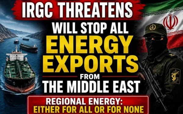 Iran Revolutionary Guards Threaten To Disrupt Middle East Energy Supplies