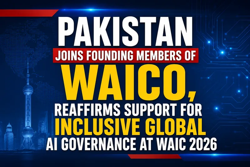 Pakistan Joins Founding Members of WAICO at Shanghai AI Conference
