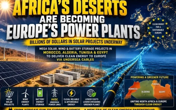 North African Green Energy Projects to Power European Electricity Grid