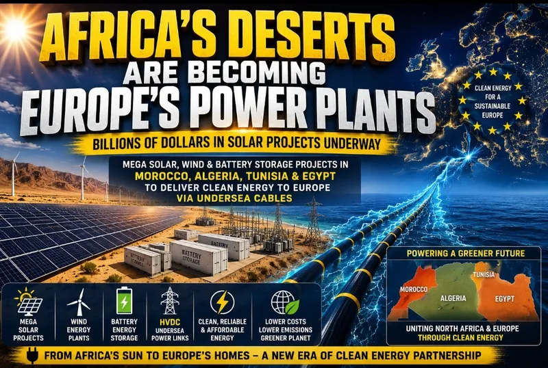 North African Green Energy Projects to Power European Electricity Grid
