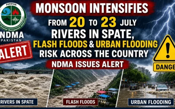NDMA Issues Nationwide Alert as Monsoon Rains Threaten Pakistan Floods