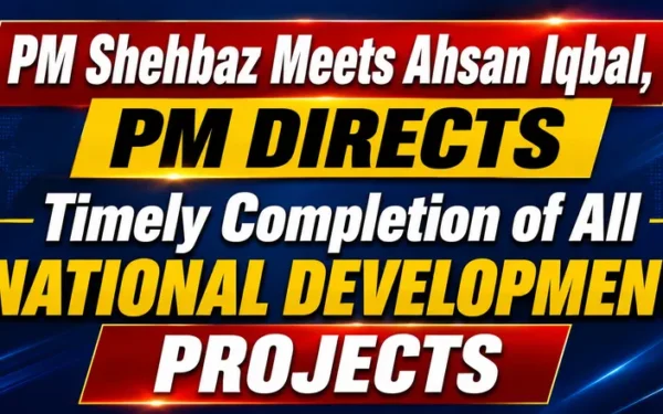 PM Shehbaz Sharif Directs Timely Completion of National Development Projects