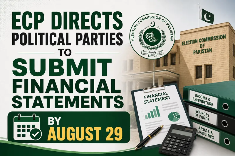 Election Commission of Pakistan Mandates Annual Financial Statement Submission Deadline