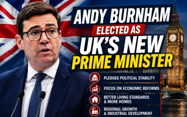 Andy Burnham Sworn In As The New Prime Minister Of Britain