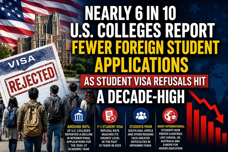 International Student Applications to U.S. Universities Plummet Amid Visa Crisis