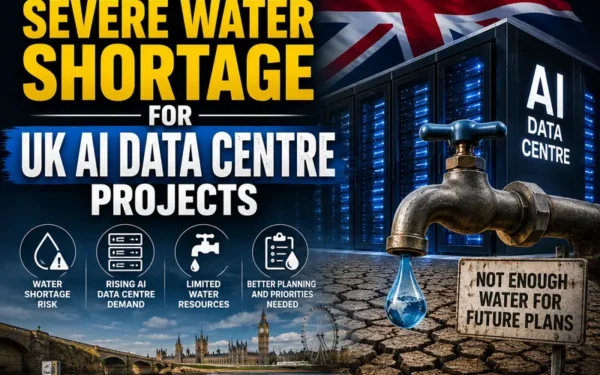 UK AI Data Centre Expansion Faces Growing Water Shortage Risks