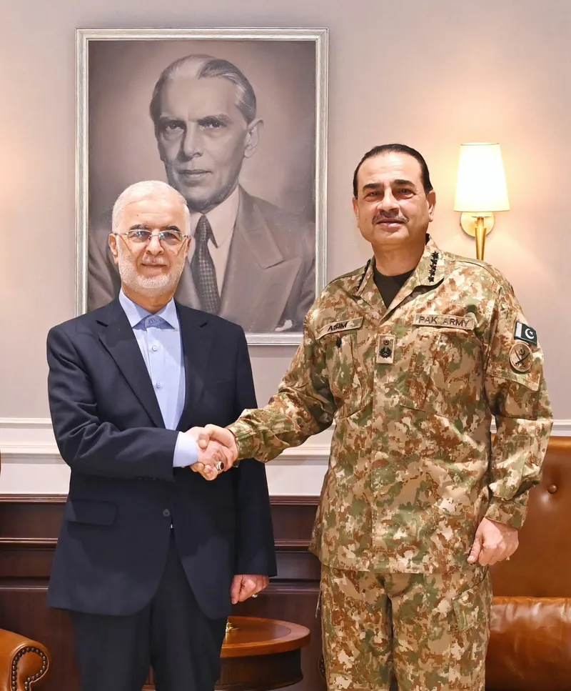 Iranian Interior Minister Eskandar Momeni Meets With COAS Asim Munir (Image 1)