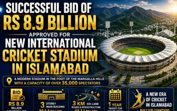 CDA Approves Rs 8.9 Billion Bid for Islamabad Cricket Stadium