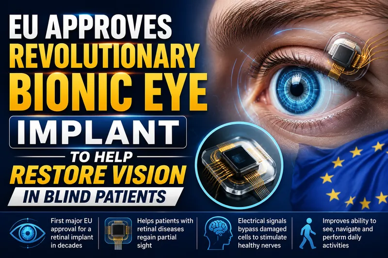 European Union Approves Revolutionary Bionic Eye Implant for Blind Patients