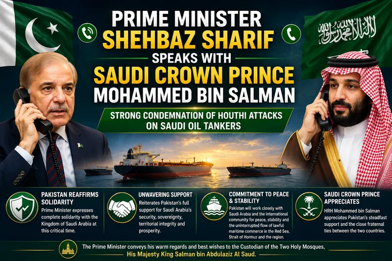 Prime Minister Shehbaz Sharif Discusses Regional Security With Saudi Crown Prince