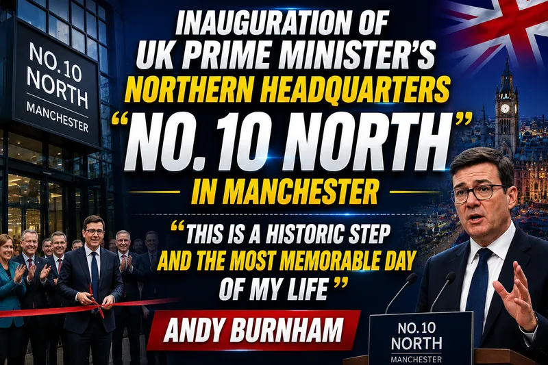 UK Prime Minister Inaugurates No. 10 North Headquarters in Manchester (Image 1)
