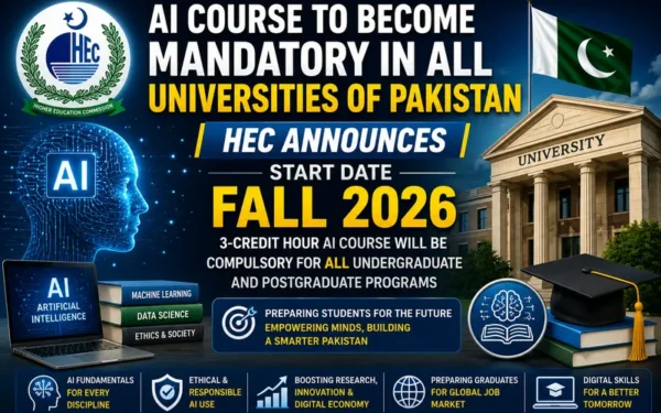 Pakistan Universities to Make AI Mandatory Subject Starting Fall 2026