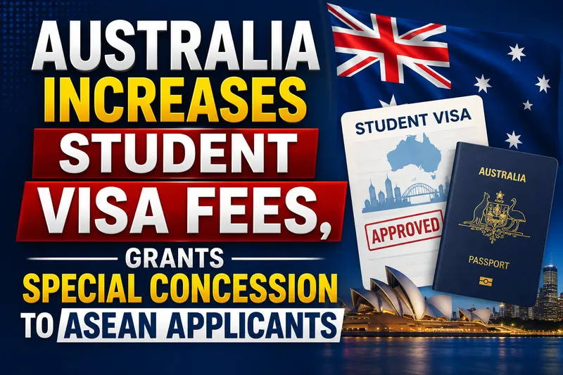 Australia Increases Student Visa Fees While Offering Special ASEAN Concessions