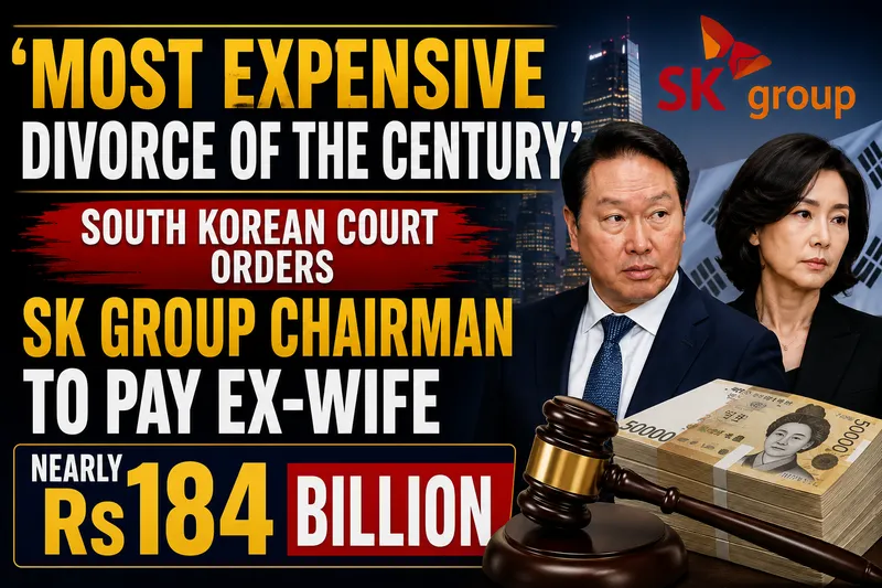 SK Group Chairman Ordered to Pay Massive Multi-Billion Divorce Settlement