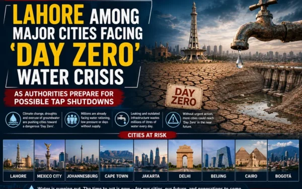 Lahore Faces Potential Day Zero Water Crisis Amid Global Shortages