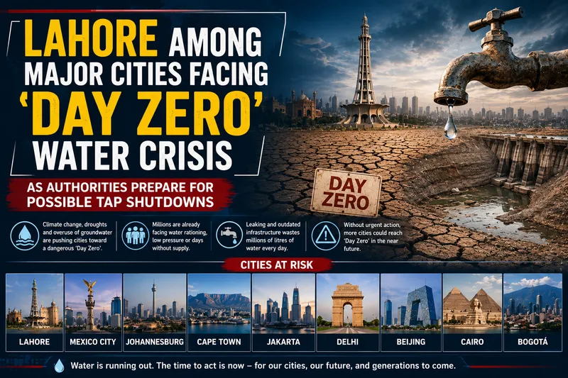 Lahore Faces Potential Day Zero Water Crisis Amid Global Shortages