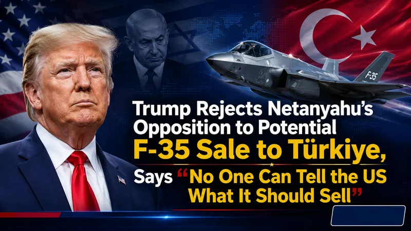 Donald Trump Dismisses Netanyahu Opposition Over F-35 Sale to Türkiye