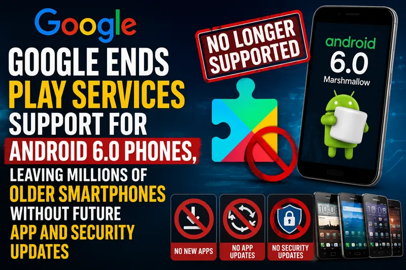 Google Ends Play Services Support for Android 6.0 Marshmallow Devices