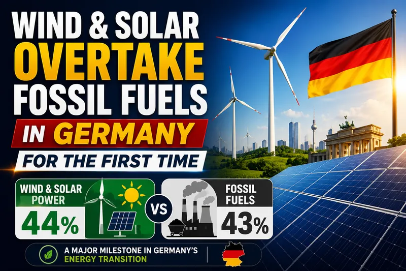 Wind and Solar Power Surpass Fossil Fuels in Germany