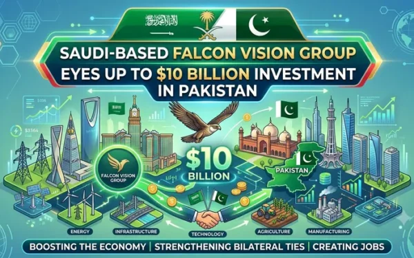 Saudi-Based Falcon Vision Group Eyes $10 Billion Investment in Pakistan