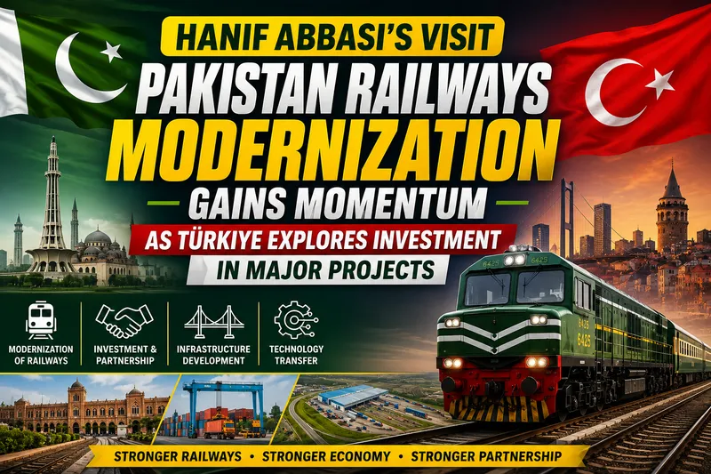 Pakistan Railways Modernization Gains Momentum as Türkiye Explores