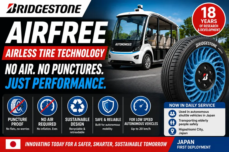 Bridgestone Launches Revolutionary AirFree Airless Tires in Japan (Image 4)
