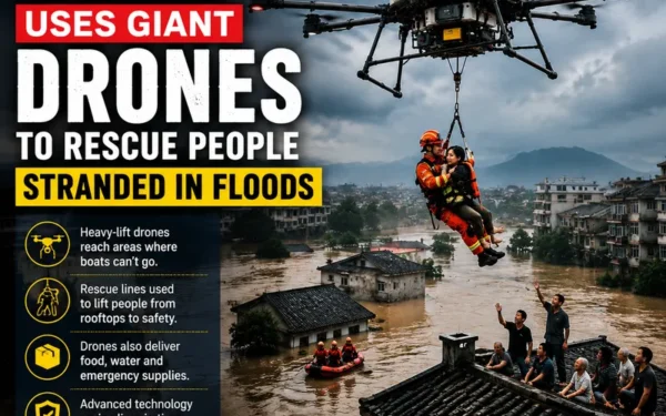 China Deploys Heavy-Lift Drones to Rescue Stranded Flood Victims