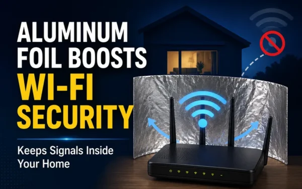 Aluminum Foil Reflectors Enhance Home Wi-Fi Signal Security and Coverage