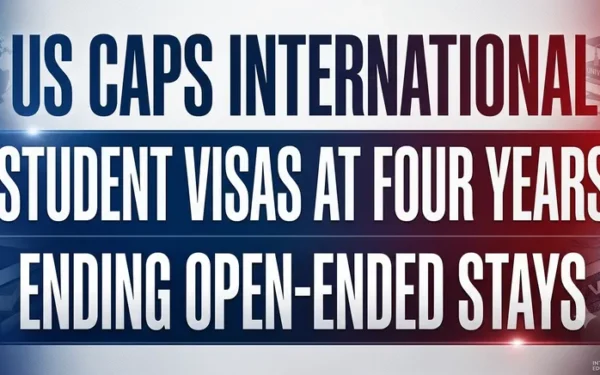 United States Imposes Four-Year Visa Limit for International Students
