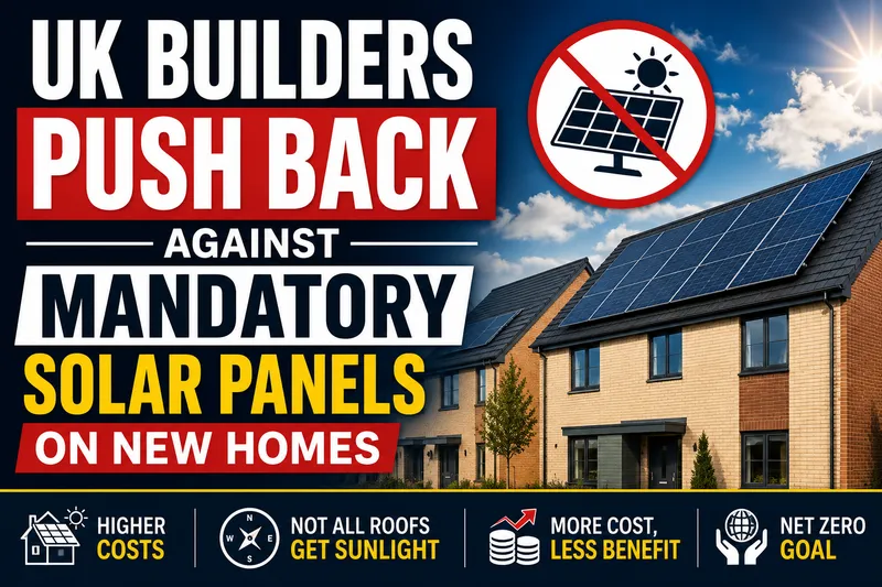 UK Construction Industry Challenges Mandatory Solar Panel Installation Policy