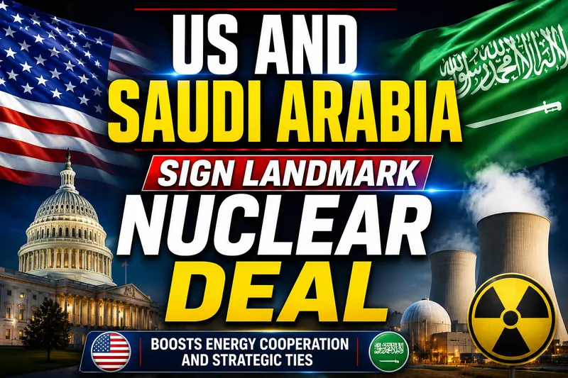 United States and Saudi Arabia Sign Landmark Civil Nuclear Agreement
