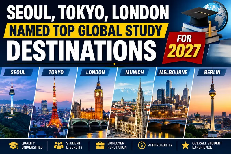 Seoul, Tokyo and London Named Top Global Study Destinations 2027