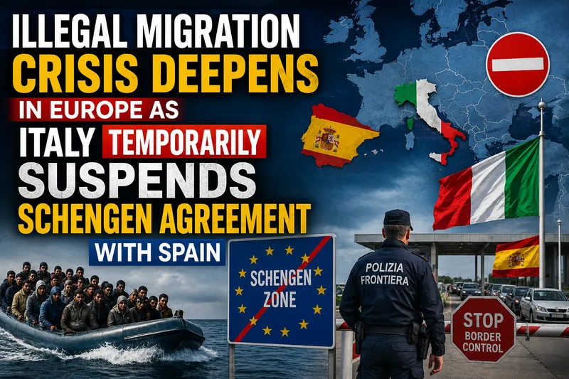 Illegal Migration Crisis Deepens in Europe as Italy Temporarily Suspends