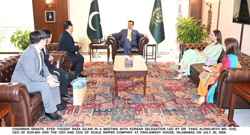 Chairman Senate Syed Yousaf Raza Gilani Seeks Tech Ties With Korea (Image 3)