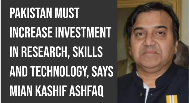 Pakistan Must Increase Investment in Research, Skills and Technology, Says