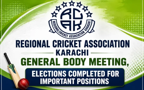 Regional Cricket Association Karachi General Body Meeting Elects Office Bearers (Image 1)