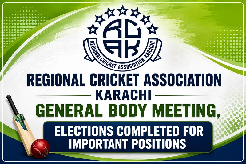 Regional Cricket Association Karachi General Body Meeting Elects Office Bearers (Image 1)