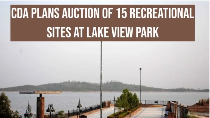 CDA Plans Auction of 15 Recreational Sites at Lake View Park