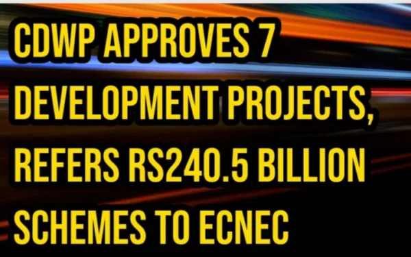 CDWP Approves 7 Projects, Refers Rs240