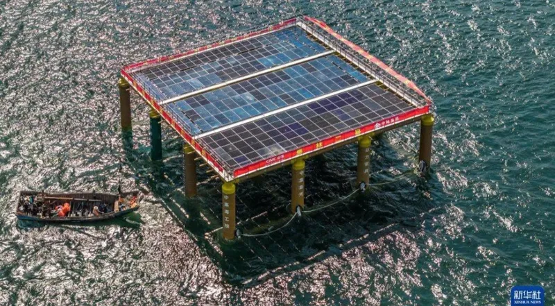 China Builds World's First Bamboo-Based Offshore Solar Platform (Image 1)