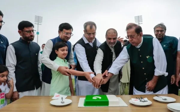 Pakistan Cricket Board Holds Ceremony at Gaddafi Stadium to Mark Independence Day (Image 1)