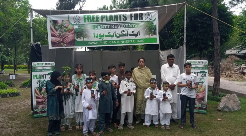 Rawalpindi Cantonment Board Distributes Over 7,000 Free Plants on Independence Day