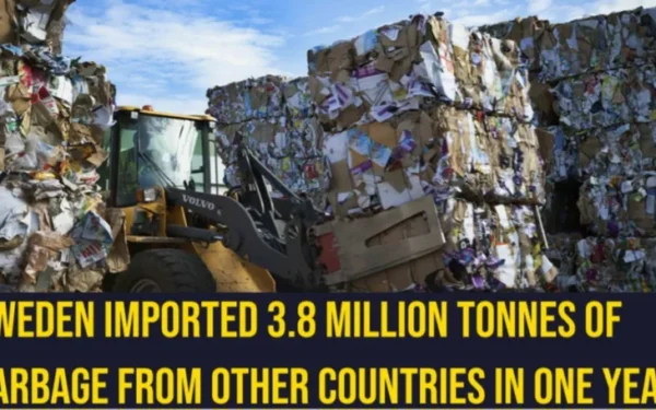 Sweden Imported 3.8 Million Tonnes of Garbage from Other Countries in a Single Year
