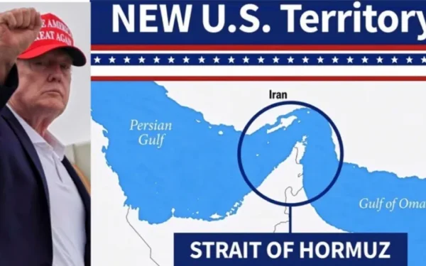 Trump shares map depicting Strait of Hormuz as ‘new US territory’