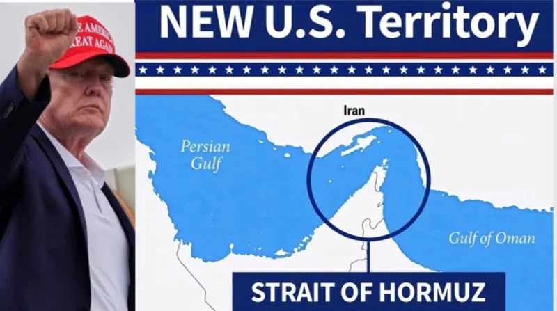 Trump shares map depicting Strait of Hormuz as ‘new US territory’